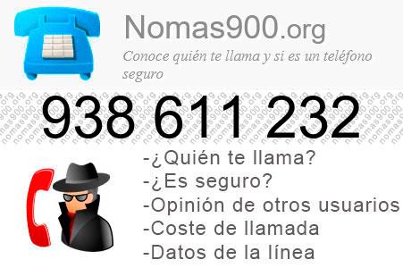 Teléfono 938611232