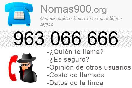 Teléfono 963066666