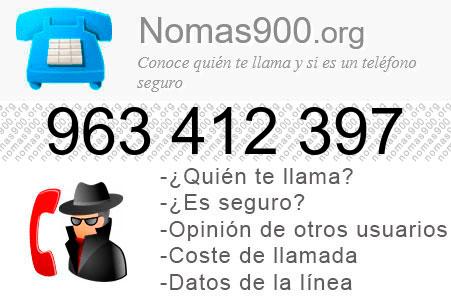 Teléfono 963412397