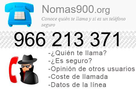 Teléfono 966213371