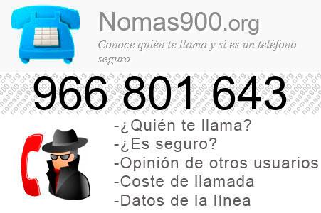 Teléfono 966801643