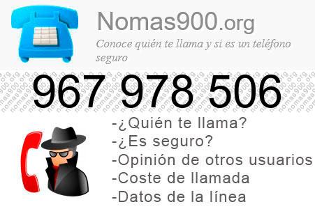 Teléfono 967978506