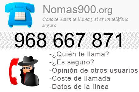 Teléfono 968667871