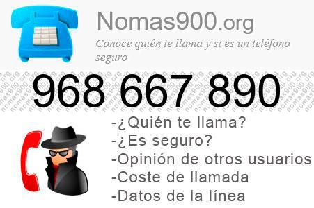 Teléfono 968667890