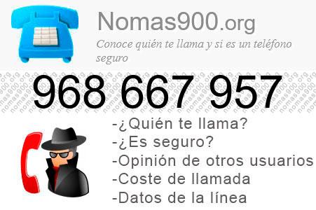 Teléfono 968667957