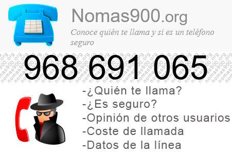 Teléfono 968691065