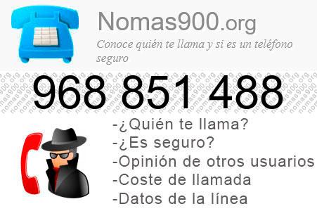 Teléfono 968851488