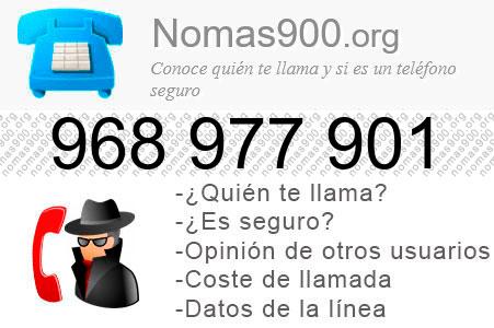 Teléfono 968977901