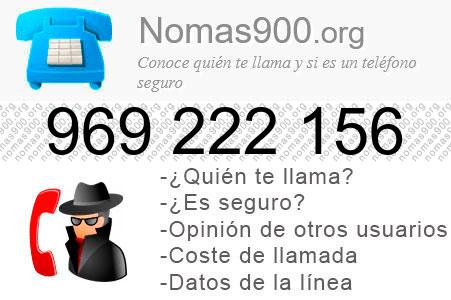 Teléfono 969222156