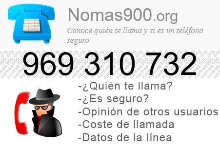 Teléfono 969310732