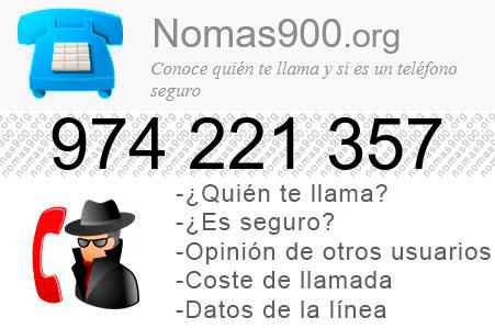 Teléfono 974221357