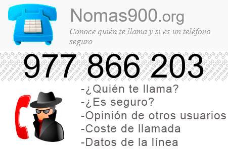 Teléfono 977866203