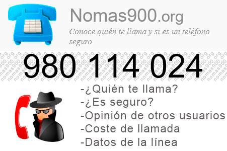 Teléfono 980114024