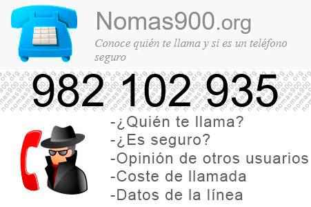 Teléfono 982102935