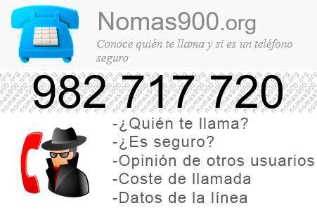 Teléfono 982717720