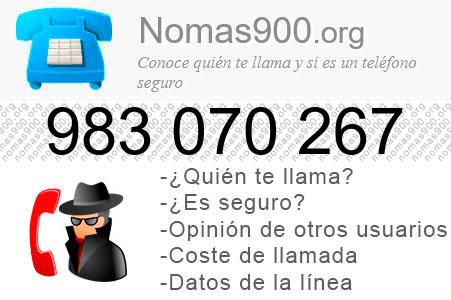 Teléfono 983070267