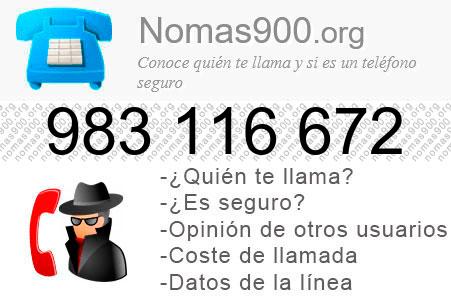 Teléfono 983116672