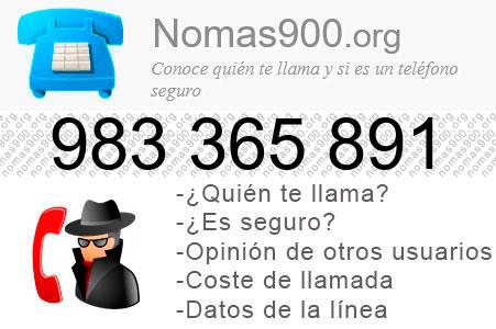 Teléfono 983365891