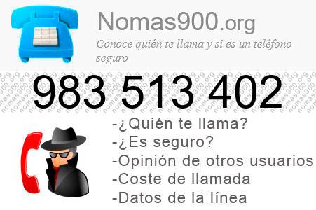 Teléfono 983513402