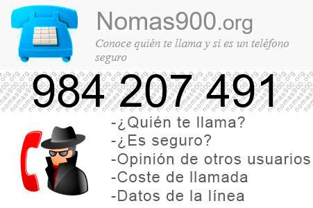 Teléfono 984207491