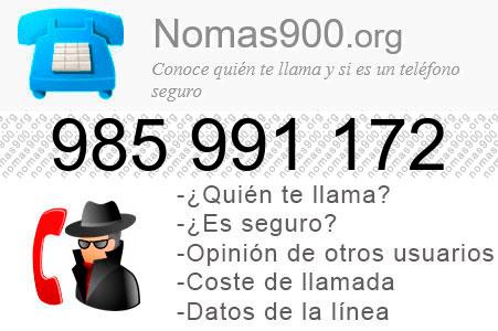 Teléfono 985991172