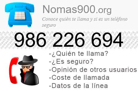 Teléfono 986226694