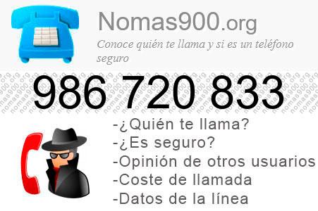 Teléfono 986720833