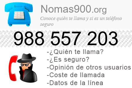 Teléfono 988557203