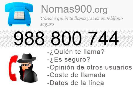 Teléfono 988800744