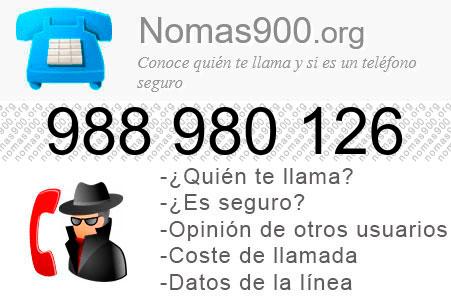 Teléfono 988980126